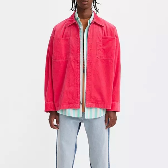 Levi's Men's Size‎ Small Raspberry Skate Corduroy Jacket Coat - Picture 4 of 11